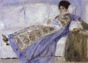 Pierre-Auguste Renoir Madame Monet Reading oil painting reproduction